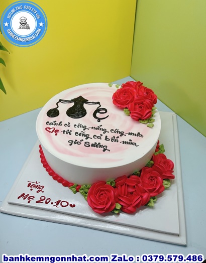 mẫu bánh kem đẹp cho mẹ