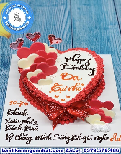 bánh kem tặng vợ đẹp