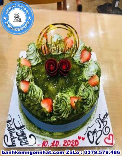 bánh kem matcha trà xanh ở Huế