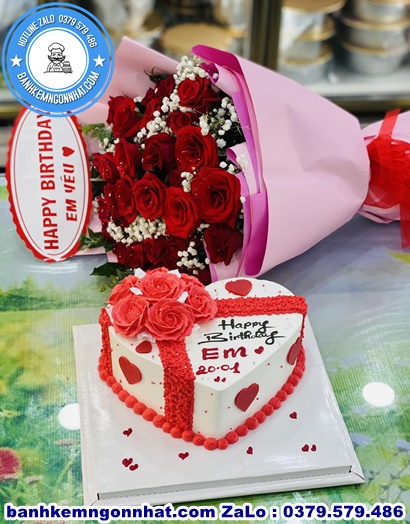 combo bánh kem và hoa ở Huyện Đất Đỏ, Bà Rịa – Vũng Tàu